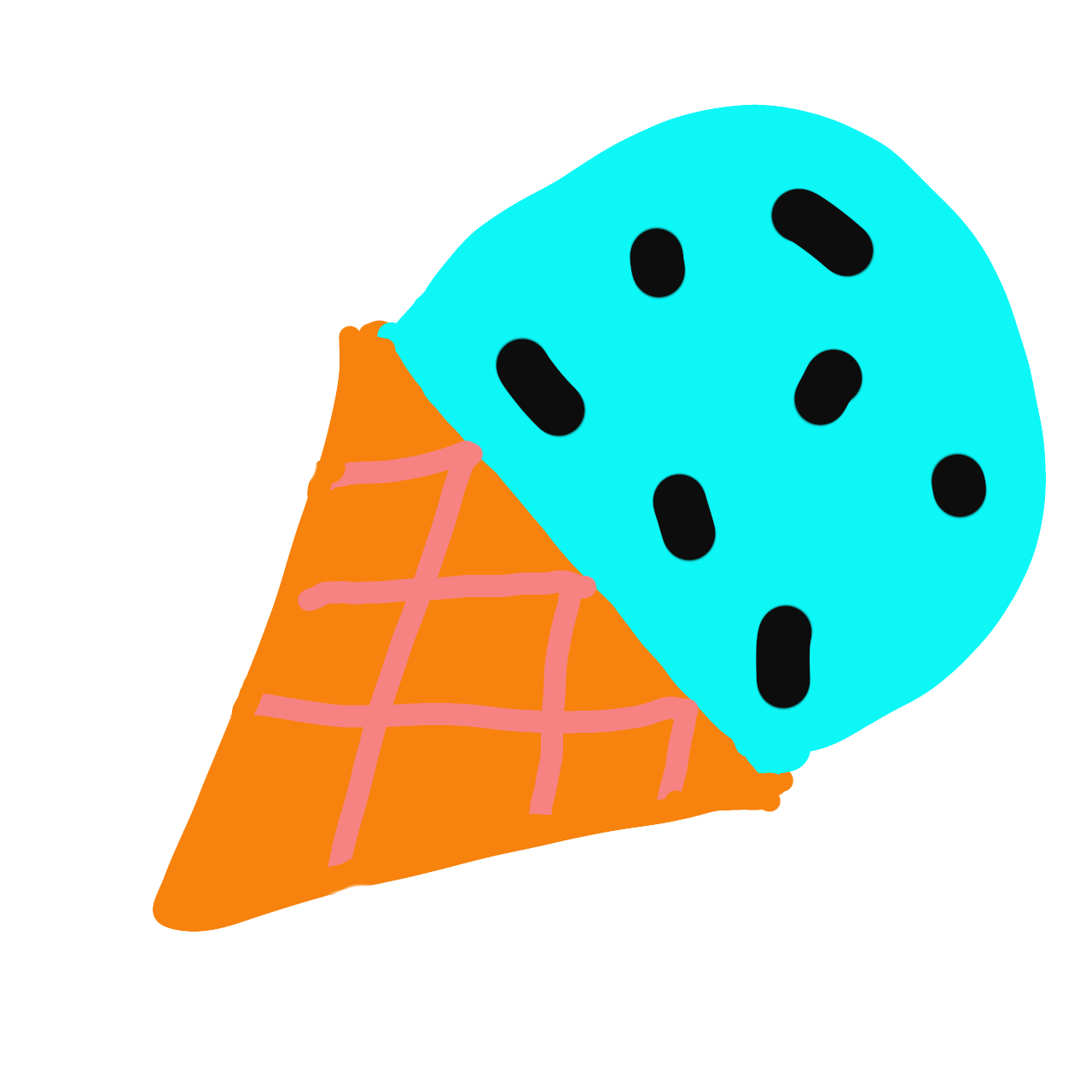 チョコミントアイスの画像